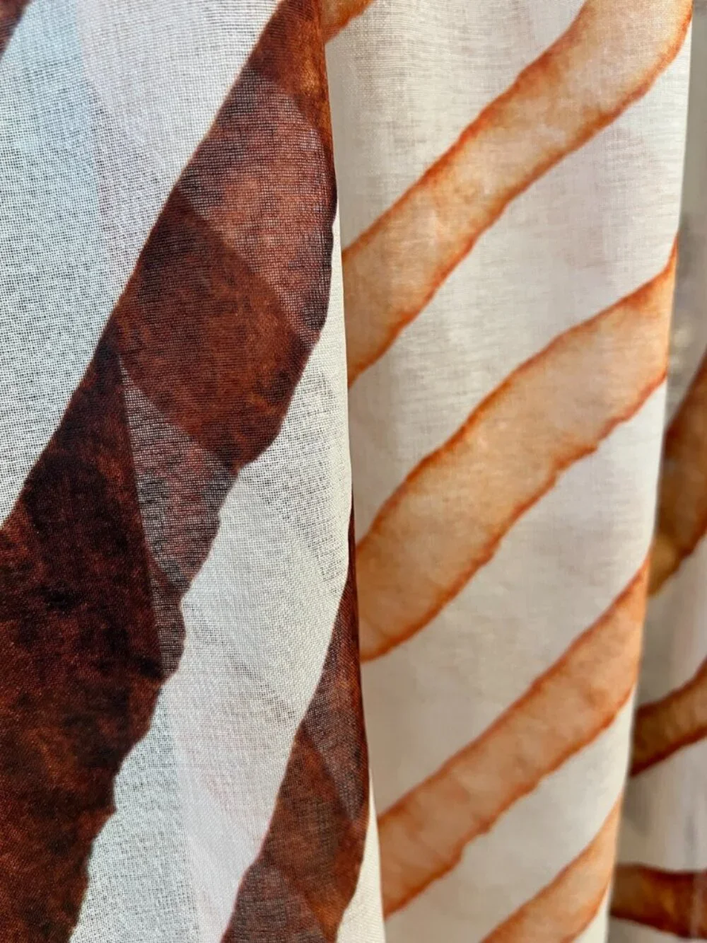 Society6 Sheer Curtains Pair 50x84 Terracotta